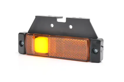 Lampa zespolona pozycyjna obrysowa boczna W45N 1 LED 12V/24V wodoodporna IP68 LED pomarańczowa z przewodem 35556