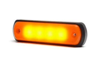 Lampa obrysowa pozycyjna boczna W189N LED 12V/24V wodoodporna IP66/68 neon pomarańczowa 35570