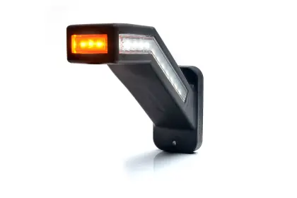 Lampa zespolona obrysowa kątowa trójstronna W168.7DD przednio-tylno-boczna LED 12V/24V wodoodporna IP66/68 neon prawa 35572