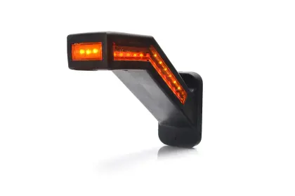 Lampa zespolona obrysowa kątowa trójstronna W168.8DD LED 12V/24V wodoodporna IP66/68 światło stop neon lewa 35573