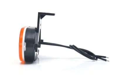 Lampa obrysowa pozycyjna boczna elipsa W196 12V/24V LED wodoodporna IP66/68 pomarańczowa 35579