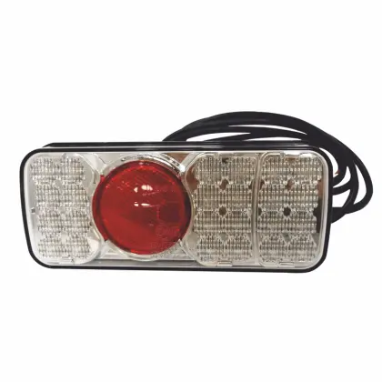 Lampa tylna zespolona diodowa W66P 6-funkcyjna oświetlenie tablicy rejestracyjnej LED 12/24V prawa wodoodporna z przewodem 35918