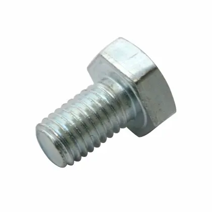 Śruba z łbem 6-kątnym pełny gwint M10x16 kl5.8 DIN933 ocynk biały 37043