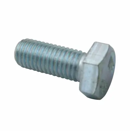 Śruba z łbem 6-kątnym pełny gwint M12x30 kl.8.8 DIN933 ocynk biały 37161