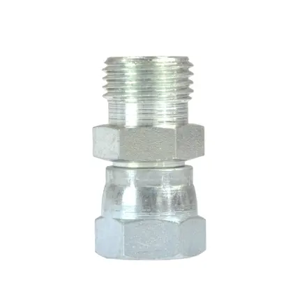 Złącze hydrauliczne proste AB M12x1,5 - M16x1,5 6L/10L stożek starego typu bez oringu 38202