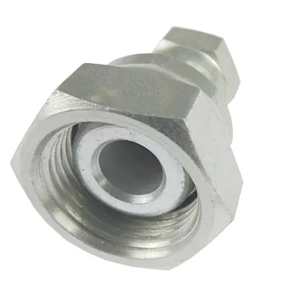 Złącze hydrauliczne proste nakrętne AA M22x1,5 - M14x1,5 15L/8L stożki starego typu bez oringu 38285