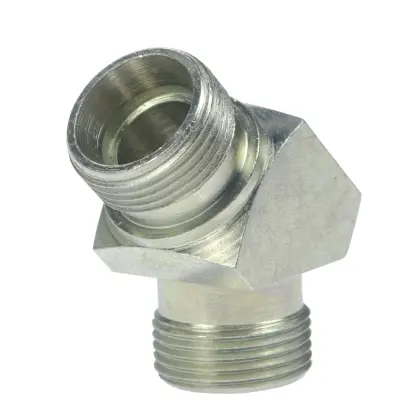 Złącze hydrauliczne kolanko 45 BB M22x1,5 - M22x1,5 15L/15L 38340