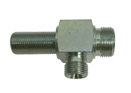 Złącze hydrauliczne trójnik 3/8" grodziowy M22x1,5 15L 38400