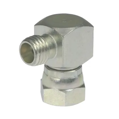 Złącze hydrauliczne kolanko 90 AB M14x1,5 - M12x1,5 8L/6L 38421