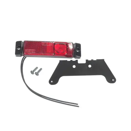 Lampa zespolona pozycyjna obrysowa tylna W45N 1 LED 12V/24V wodoodporna IP68 LED czerwona z przewodem 39297