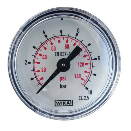 Manometr z rurką Bourdona 0-10 bar 40mm przyłącze tylne 1/8" 40249