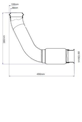Kolano z łącznikiem elastycznym RE175775 do John Deere 40417