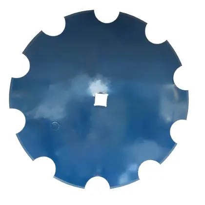 Talerz uzębiony FI 660mm, grubość 6mm, mocowanie na osi otwór 42x42 stal borowa MORGA 40672