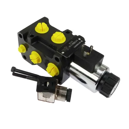 Dzielnik zawór elektrozawór kierunkowy elektromagnetyczny E12DVS6/2 (DVS6/50L) G1/2" 50L (24V DC) ARCHIMEDES 41811