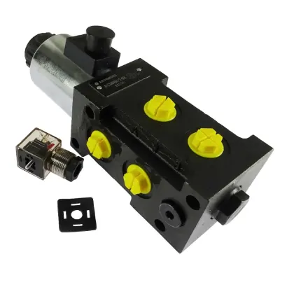 Dzielnik zawór elektrozawór kierunkowy elektromagnetyczny E12DVS6/2-80L G1/2" 80L (24V DC) ARCHIMEDES 41812