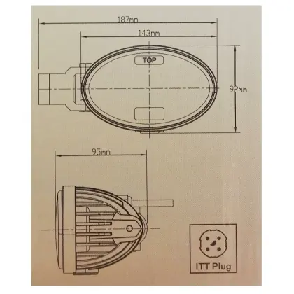 Lampa robocza LED Oval 4000 Lm do New Holland 42187