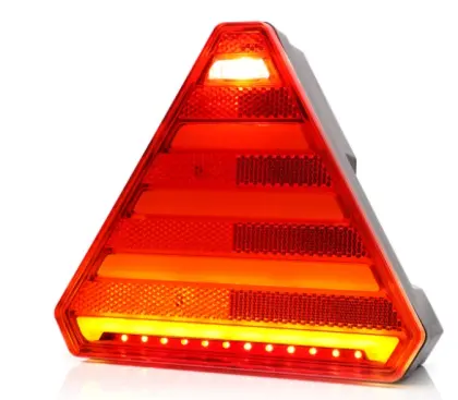 Lampa zespolona tylna 7-funkcyjna lewa W245 12V/24V LED wodoodporna z oświetleniem tablicy rejestracyjnej z przewodem neon 42398