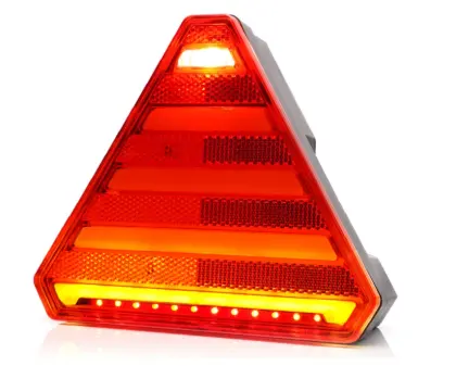 Lampa zespolona tylna 7-funkcyjna prawa W245 12V/24V LED wodoodporna z oświetleniem tablicy rejestracyjnej z przewodem neon 42399