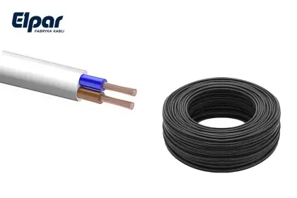 Przewód elektryczny kabel Elpar 1 metr OMY 2X1,5 300/300V OMY 2X1,5