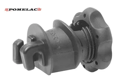 Izolator z nakrętką do drutu i plecionki ISOBLOC /op 25 szt/ Pomelac 103050020