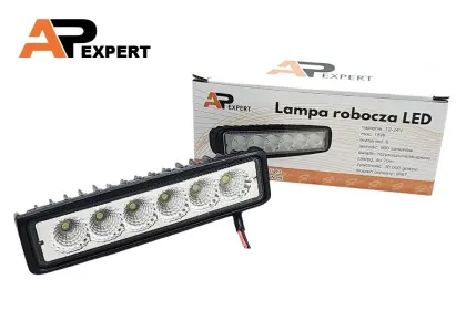 HALOGEN LED LAMPA ROBOCZA 6X3W 18W FLOOD / ŚWIATŁO ROZPROSZONE