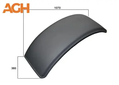 Błotnik przedni plastikowy AGH 1070X360 822-8403020 AGH1070X360