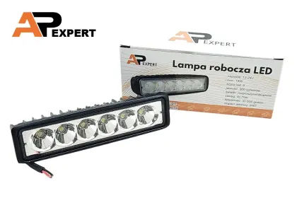 HALOGEN LED LAMPA ROBOCZA 6X3W 18W SPOT / ŚWIATŁO SKUPIAJĄCE