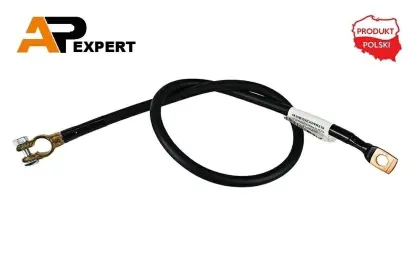 Przewód elektryczny minusowy 80cm klema/oczko M10 25mm2 KLEMA/OCZKO M10 80