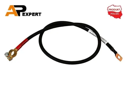 Przewód elektryczny plusowy 100cm klema/oczko M10 25mm2 KLEMA/OCZKO M10 100C