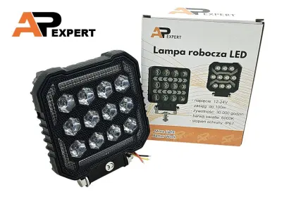 HALOGEN KWADRATOWY LAMPA ROBOCZA  LED 42W SERIA BLACK