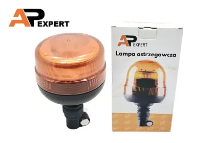 KOGUT LED LAMPA OSTRZEGAWCZA BŁYSKOWA 12-24V UCHWYT MIĘKKI