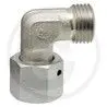 Kolanko hydr 90 stopni M18x1,5 z nakrętką KMLBA9018X1,5