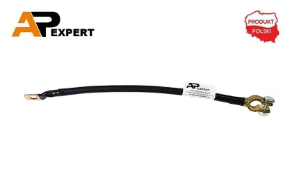 Przewód elektryczny minusowy 30cm klema/oczko M10 25mm2 KLEMA/OCZKO M10 30