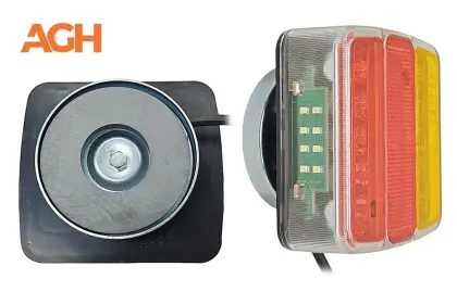 ZESTAW ŚWIATEŁ LAMP PRZYCZEPY LED NA MAGNES - 7mb - Długość przewodów