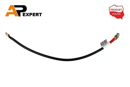 Przewód elektryczny plusowy 60cm klema/oczko M10 25mm2 KLEMA/OCZKO M10 60CM