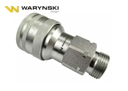 Szybkozłącze hydrauliczne gniazdo M22x1,5 gwint zewnętrzny Euro WIAM22MZ-WARYŃSKI