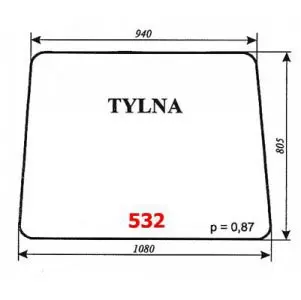 Szyba tylna Białoruś 12094
