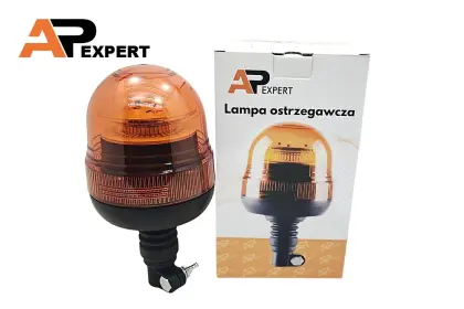 KOGUT LED LAMPA OSTRZEGAWCZA BŁYSKOWA 12-24V UCHWYT MIĘKKI