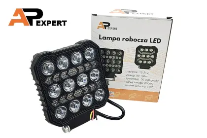HALOGEN KWADRATOWY LAMPA ROBOCZA  LED 36W SERIA BLACK