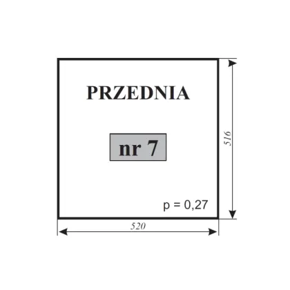 Szyba przednia do C-360 kabina Kunów 12176
