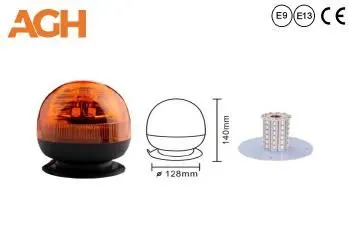 KOGUT LED LAMPA OSTRZEGAWCZA BŁYSKOWA 12-24V MAGNES PRZYSSAWKA ZAMIENNIK AGH808GF