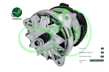 Alternator JOBS JUBANA MF-3 P 14V 40A 550W 1668906m92 143701009