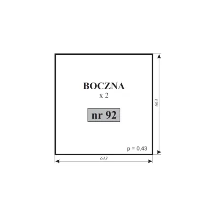 Szyba boczna do Ursus C-330 kabina 12256