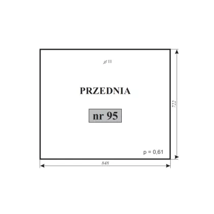 Szyba przednia do Ursus C-330 12259