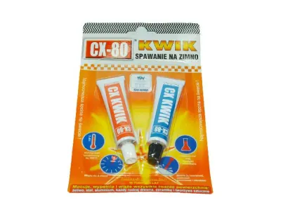 CX-80 SZYBKO WIĄŻĄCA SPOINA KLEJOWA 2X27G CZAS WIĄZANIA 5 MIN