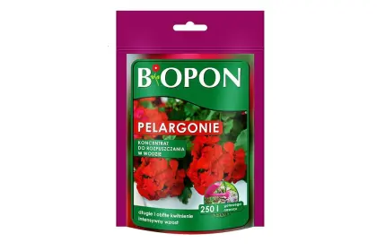 Biopon nawóz do pelargonii rozpuszczalny 250g NAWÓZ PELARGONIE 250