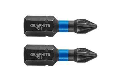 Bity udarowe PZ1 25 mm 2 szt. GRAPHITE 56H503