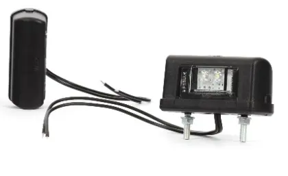 Lampa oświetlenia tablicy rejestracyjnej W52 LED 12/24V wodoodporna z przewodem 24172