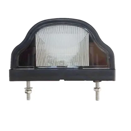 Lampa oświetlenia tablicy rejestracyjnej mała rozstaw śrub 70mm W71 12/24V żarówka z przewodem 45181