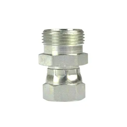 Złącze hydrauliczne proste AB M16x1,5 - M22x1,5 10L/15L stożek starego typu bez oringu 38188